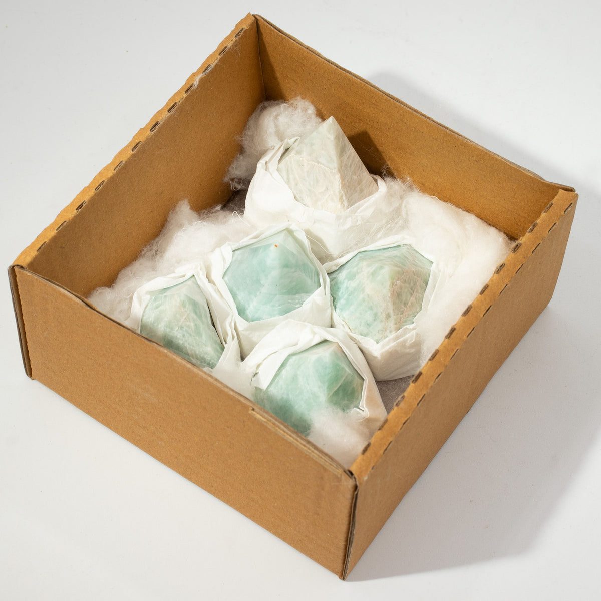Gemstone Top Polished Points - Indian Amazonite (approx 5-6 pieces)