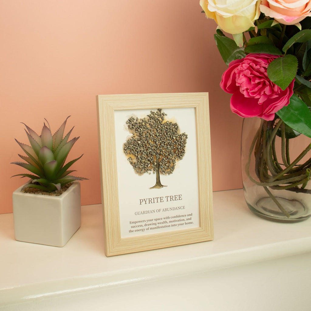 Gemstone Picture - Tree of Life - Pyrite (20x14.7x1cm)