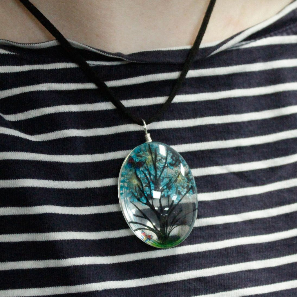Pressed Flowers - Tree of Life set - Lavender