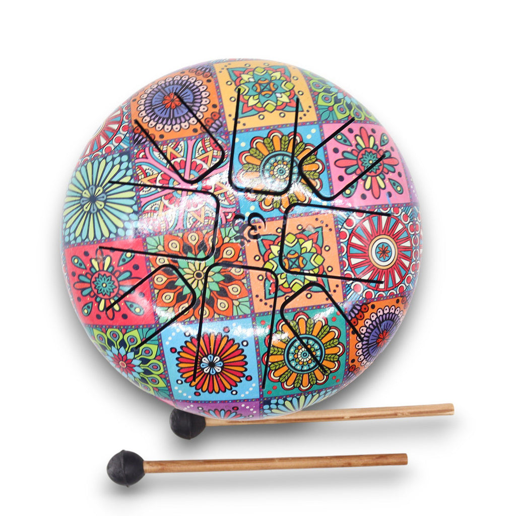 Med Hapi Drum Multi Coloured - 17x13cm