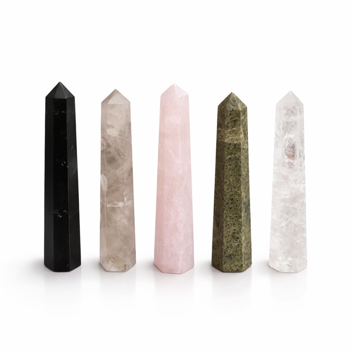 Gemstone Six Face Obelisk Point approx 11cm  - Clear Quartz
