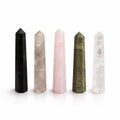 Gemstone Six Face Obelisk Point approx 11cm  - Epidote